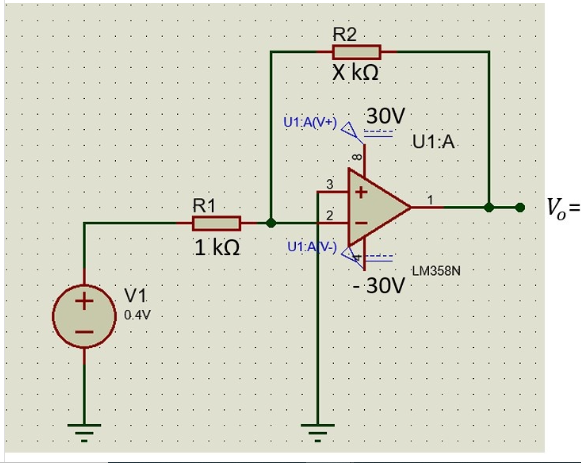 BTEC Level 5 Unit 4019  Figure 1. Inverting amplifier