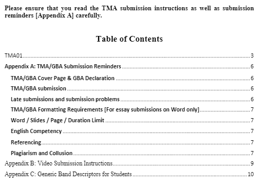 PSY265 Health Psychology TMA01