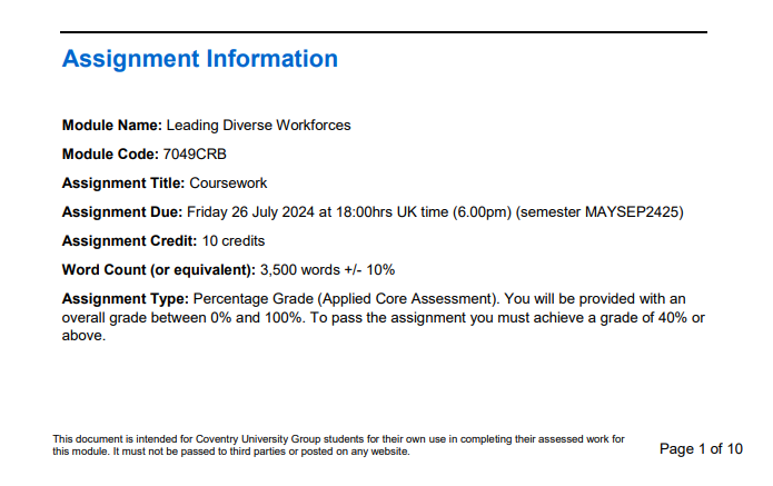 7049CRB : Leading Diverse Workforces CW