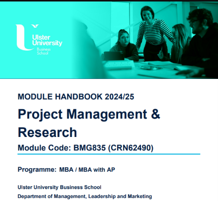 BMG835 Project Management & Research