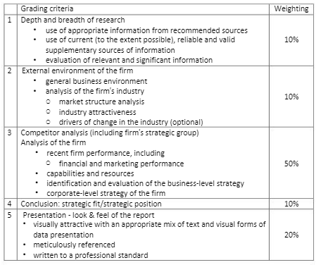 MGT3324 Strategic Management Assignment