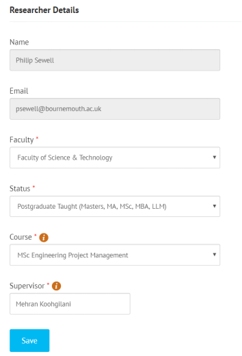 Faculty of Science & Technology Project Handbook