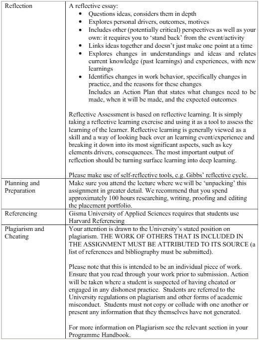 M514b Internship Assessment Brief 2025 | GISMA