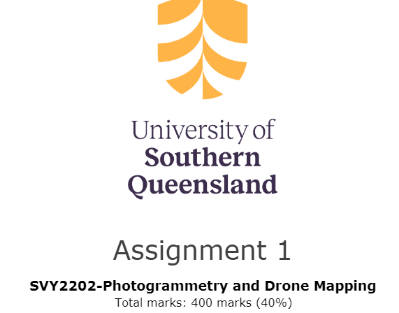 SVY2202 Photogrammetry and Drone Mapping Assignment 1