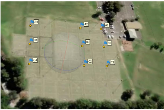 SVY2202 Assignment 2: Figure 1: Layout of Ground Control Points (GCPs) 