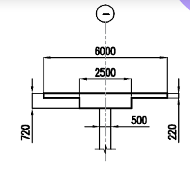 CVE20003 Figure 2 – Section 1, typical cross section of horizontal beam elements 