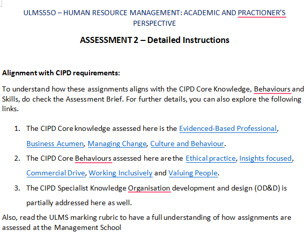 ULMS550: Human Resource Management: Academic And Practitioner Perspectives Assignment 2