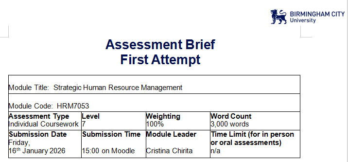 HRM7053 T1 Assessment Brief (First Attempt) S1 2025-26
