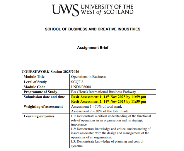 LNDN08004  Operations In Business - Resit T1 25-26...pdf