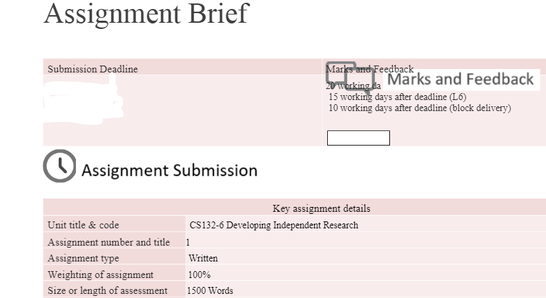 CS132-6 Developing Independent Research Assignment 1 Brief