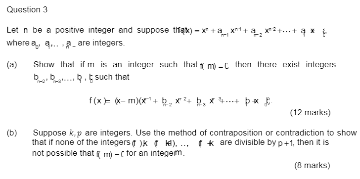 MTH105 Fundamentals of Mathematics Question 3 MTH105 Fundamentals of Mathematics TMA Question 3