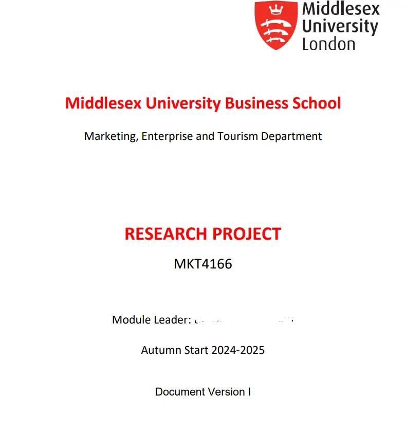 MKT4166 Research Project Module Handbook