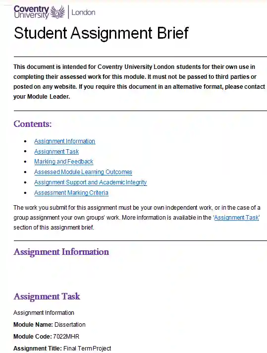 7022MHR Dissertation