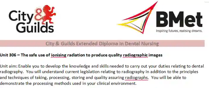 City & Guilds Unit 306 Workbook Assessment
