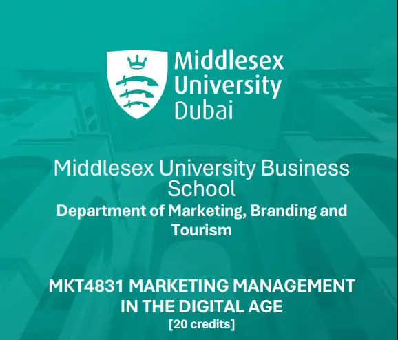 MKT4831 Marketing Management in the Digital Age