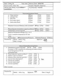 A2379C Audit Finding #2 shows a checklist that was used at a warehouse during.webp A2379C Audit Finding #2 shows a checklist that was used at a warehouse during