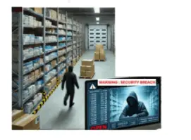 A2379C Audit Finding #3 shows a security camera view of a warehouse.webp A2379C Audit Finding #3 shows a security camera view of a warehouse