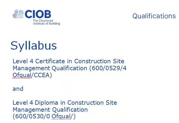 CIOB Level 4 Unit 3 - Managing Health, Safety and Wellbeing in Construction Works Assessment