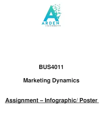 BUS4011Marketing Dynamics Assignment Brief Arden University