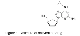 Structure of antiviral prodrug.webp