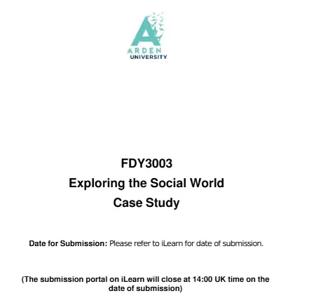 FDY3003 Exploring the Social World Case Study.webp