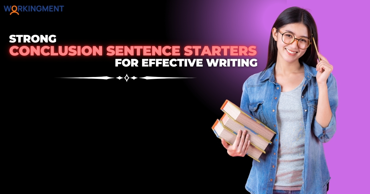 sentence starters for a conclusion