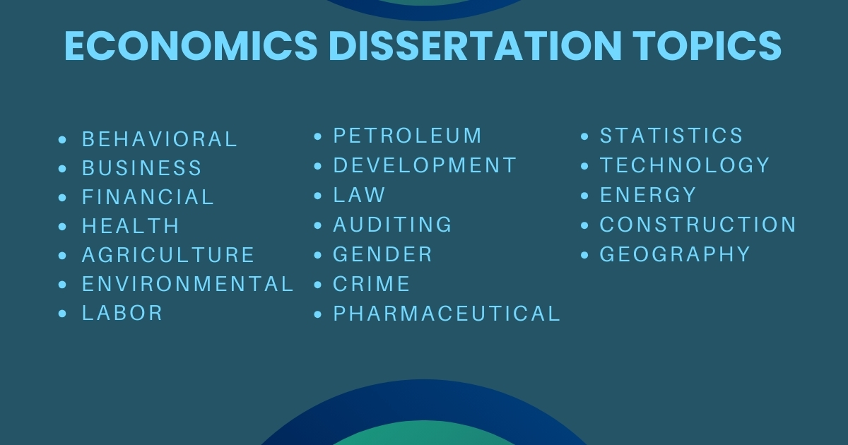 Economics Dissertation Topics