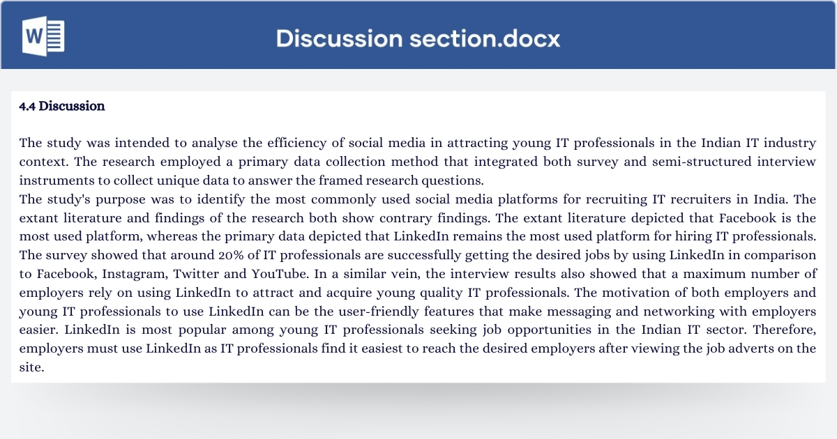 Discussion Section Example