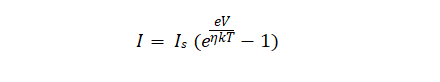 The current-voltage behaviour of Schottky diodes