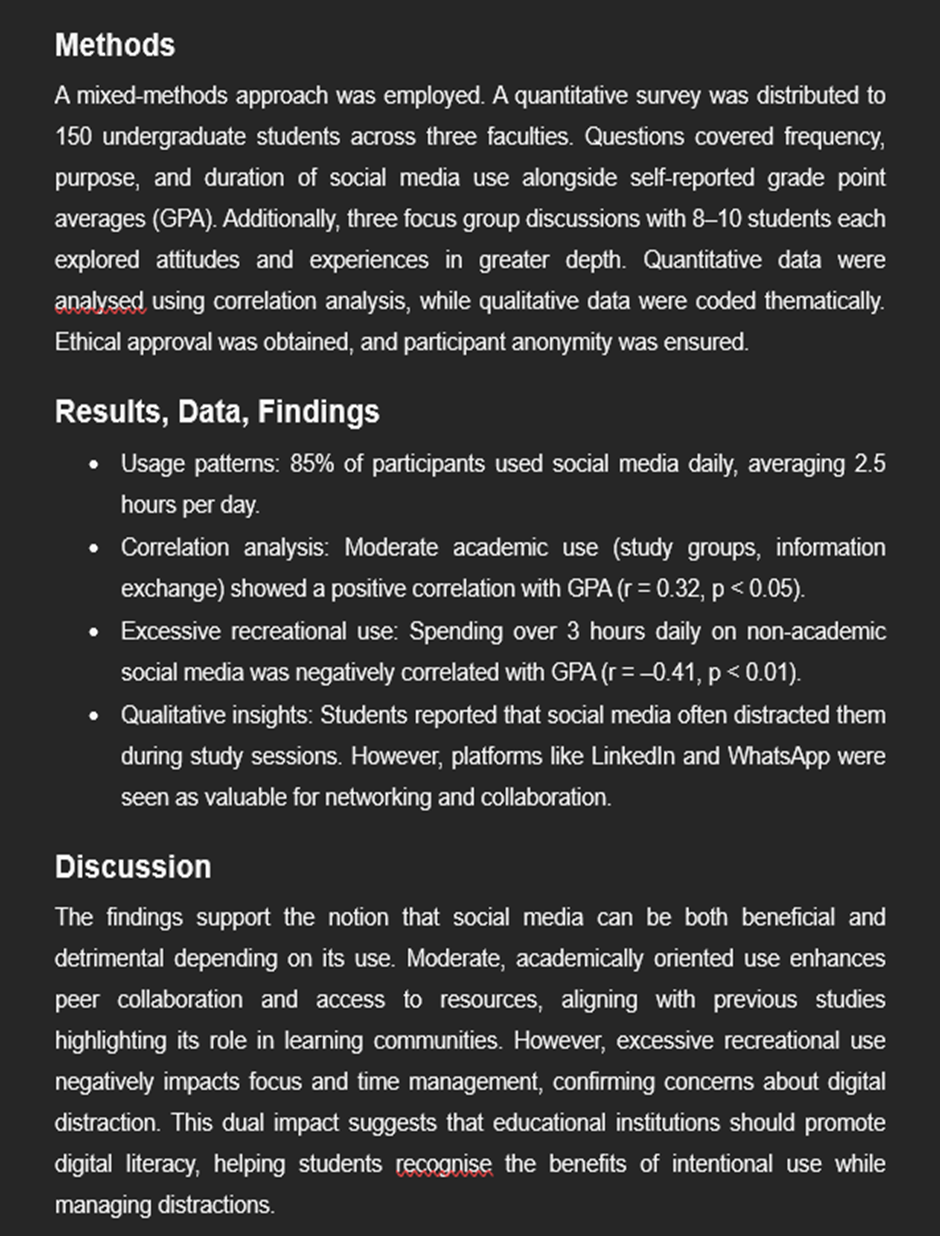 How to Write an Academic Report Example 
