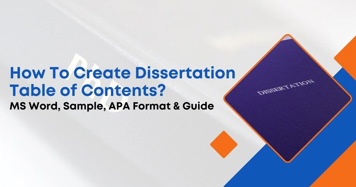 Dissertation Table of Contents