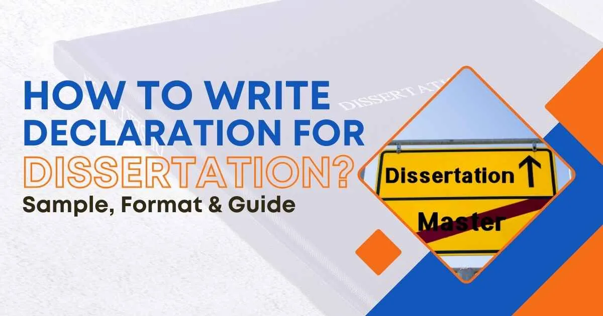 How To Write Declaration For Dissertation