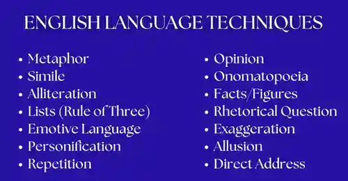English Language Techniques and Their Effects