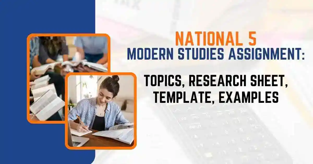 National 5 Modern Studies Assignment: Topics, Research Sheet