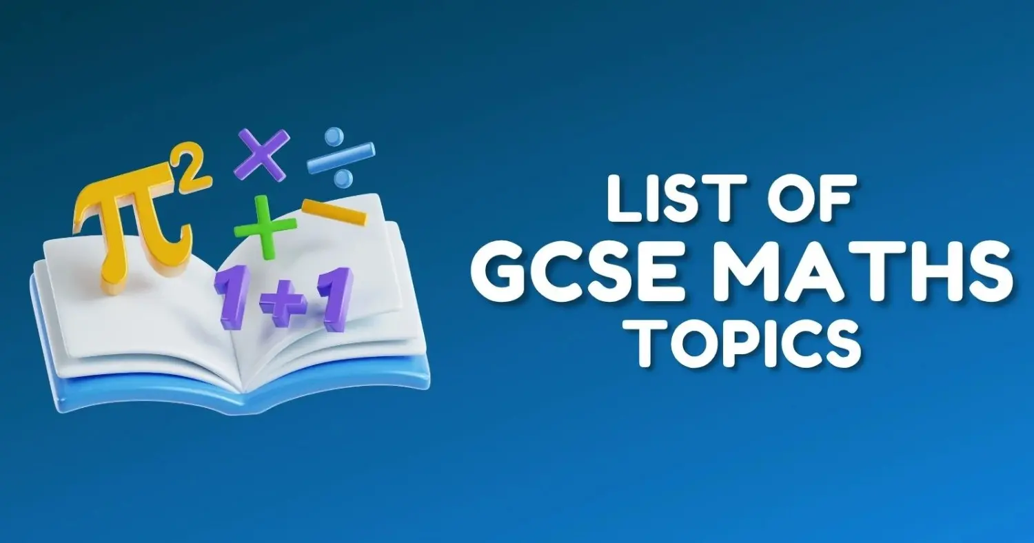 Lists of GCSE Maths Topics