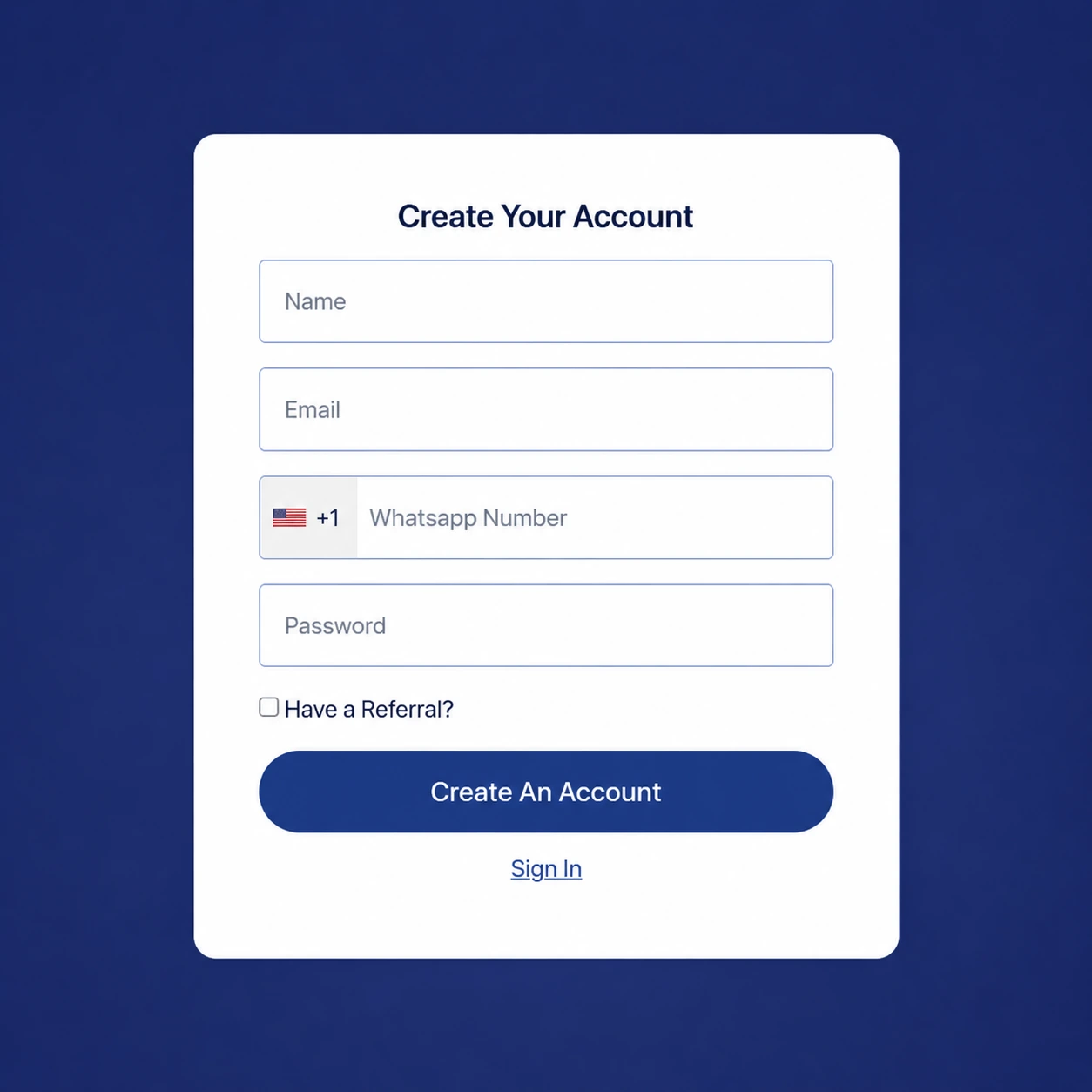Create an Account